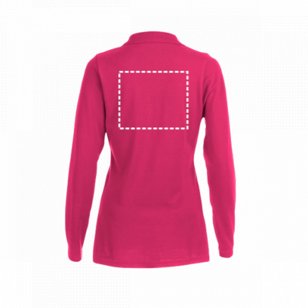 THC BERN WOMEN. Жіноче поло з довгими рукавами чорний  розмір L - 30145-103-L- Фото №10