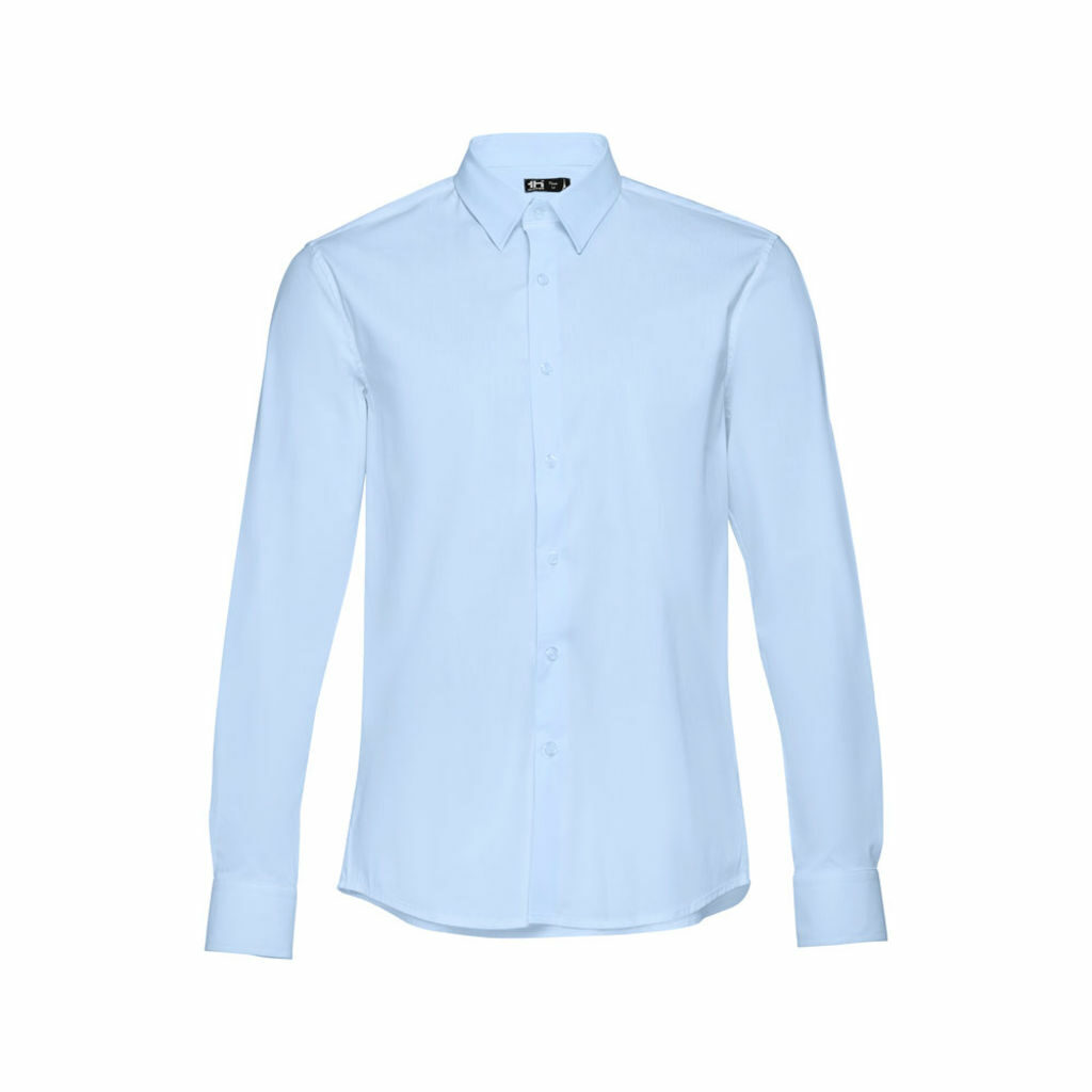 THC PARIS. Чоловіча сорочка popeline блакитний  розмір XL - 30151-124-XL- Фото №2