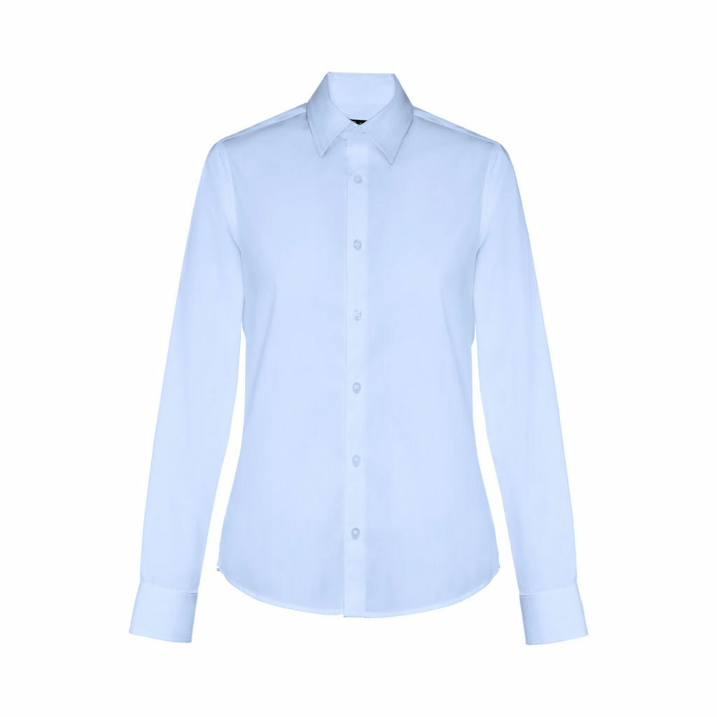 THC PARIS WOMEN. Жіноча сорочка popeline блакитний  розмір XL - 30152-124-XL- Фото №2