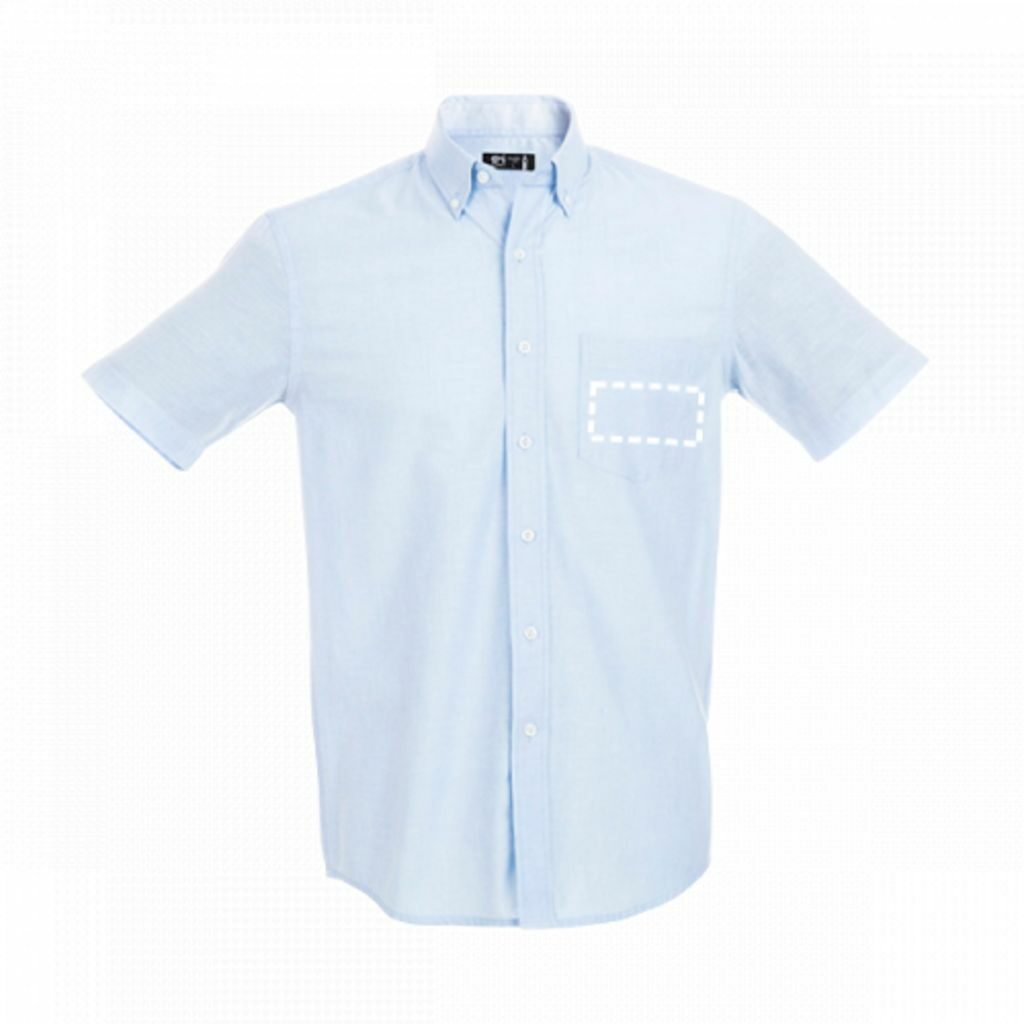 THC LONDON. Оксфордська сорочка для чоловіків блакитний  розмір L - 30157-124-L- Фото №4