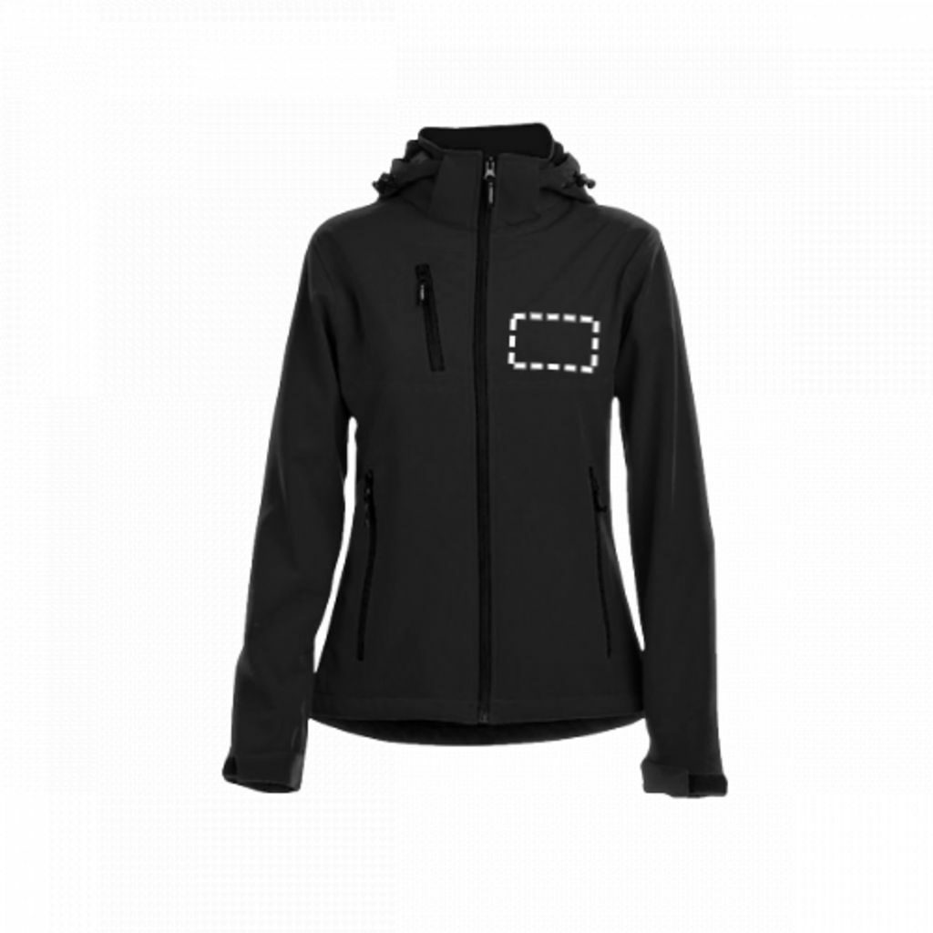 THC ZAGREB WOMEN. Жіноча куртка softshell зі знімним капюшоном червоний  розмір M - 30181-105-M- Фото №3