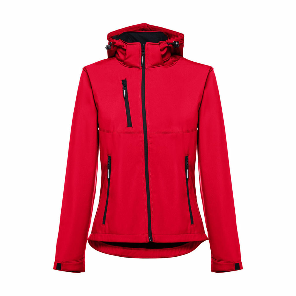 THC ZAGREB WOMEN. Жіноча куртка softshell зі знімним капюшоном червоний  розмір XXL - 30181-105-XXL- Фото №2