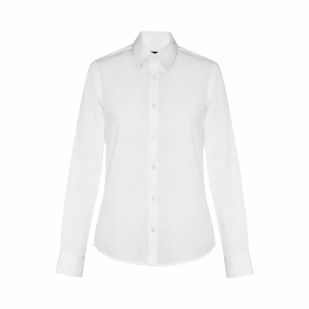 THC PARIS WOMEN WH. Жіноча сорочка popeline білий  розмір L - 30195-106-L- Фото №2