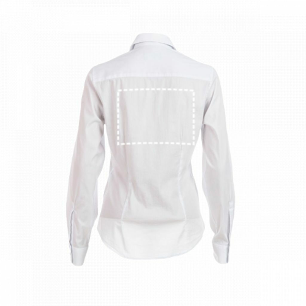 THC PARIS WOMEN WH. Жіноча сорочка popeline білий  розмір L - 30195-106-L- Фото №6