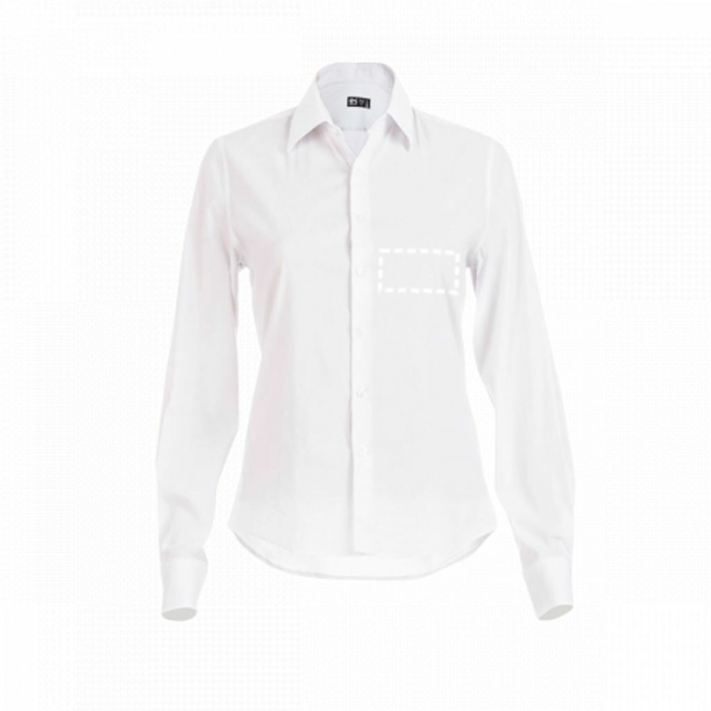 THC PARIS WOMEN WH. Жіноча сорочка popeline білий  розмір S - 30195-106-S- Фото №3
