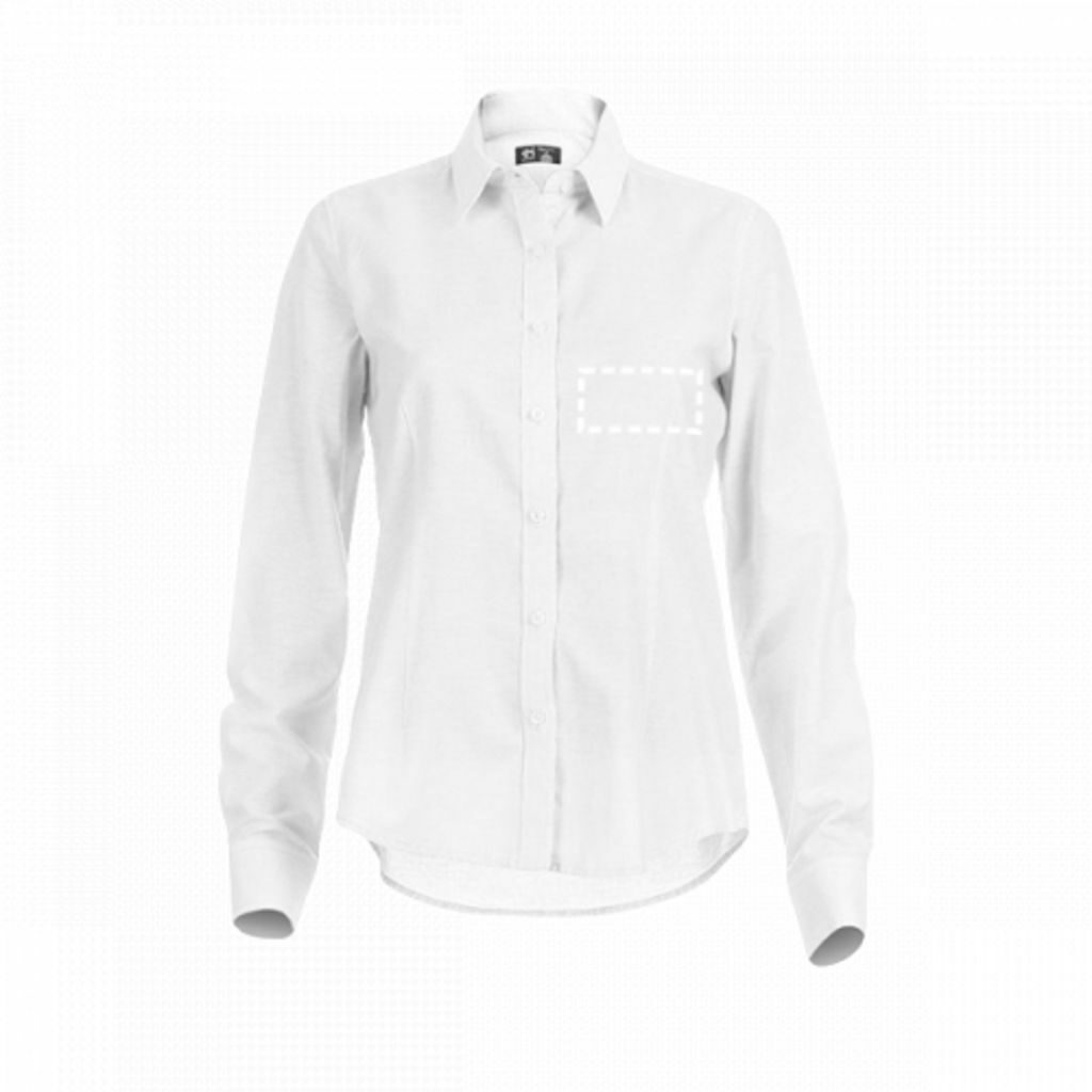 THC TOKYO WOMEN WH. Оксфордська сорочка для жінок білий  розмір XXL - 30197-106-XXL- Фото №5