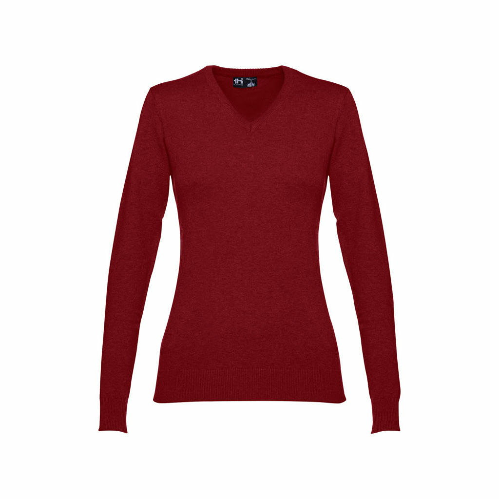 MILAN WOMEN. Женский пуловер с v-образным вырезом бордовый  размер M - 30150-115-M- Фото №2