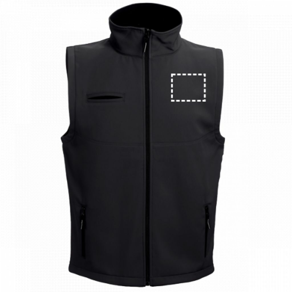 BAKU. Жилет softshell унісекс чорний  розмір 3XL - 30252-103-3XL- Фото №2