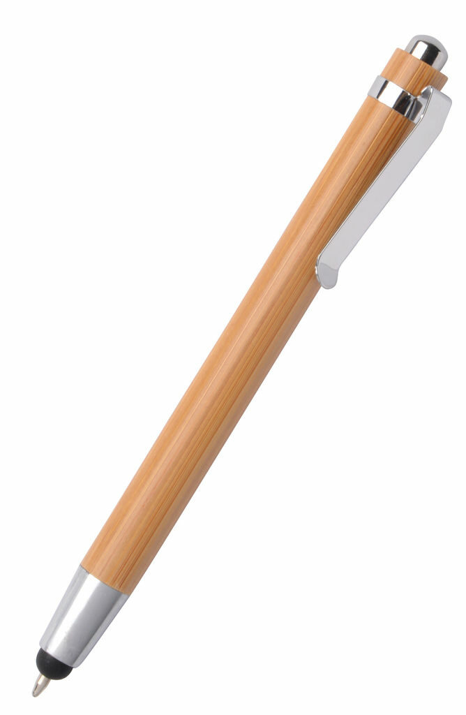 Ручка шариковая TOUCH BAMBOO коричневый, серебристый - 56-1101900- Фото №1