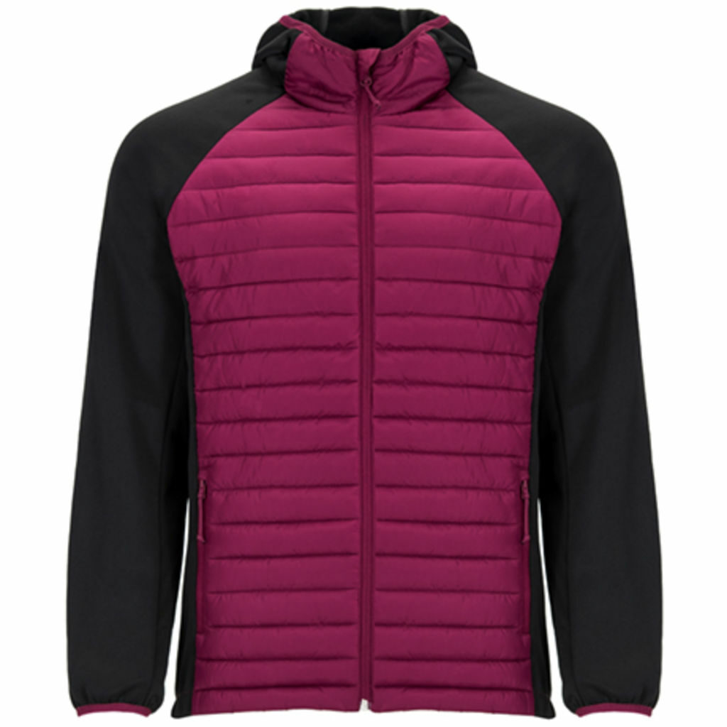 MINSK Куртка чоловіча комбінована з двох тканин: burgundy, negro  розмір 3XL - CQ1120066402- Фото №1