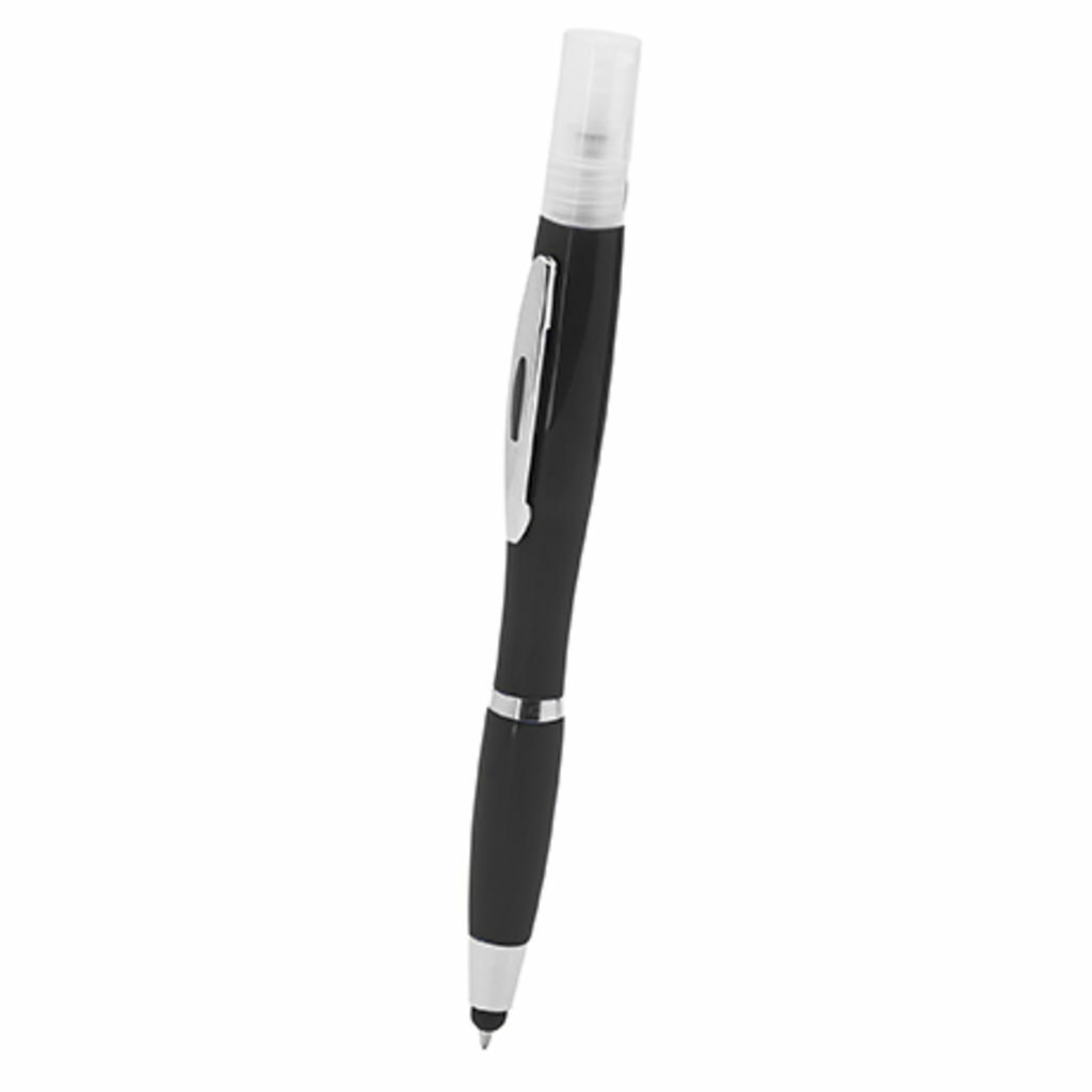 Антибактеріальна розпилювач-авторучка з перезарядним спреєм і сенсором чорний - HW8022S102- Фото №1