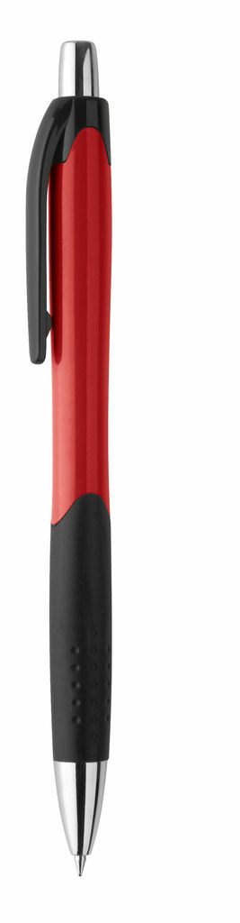 CARIBE. Кулькова ручка з протиковзким покриттям з ABS червоний - 91256-105- Фото №1