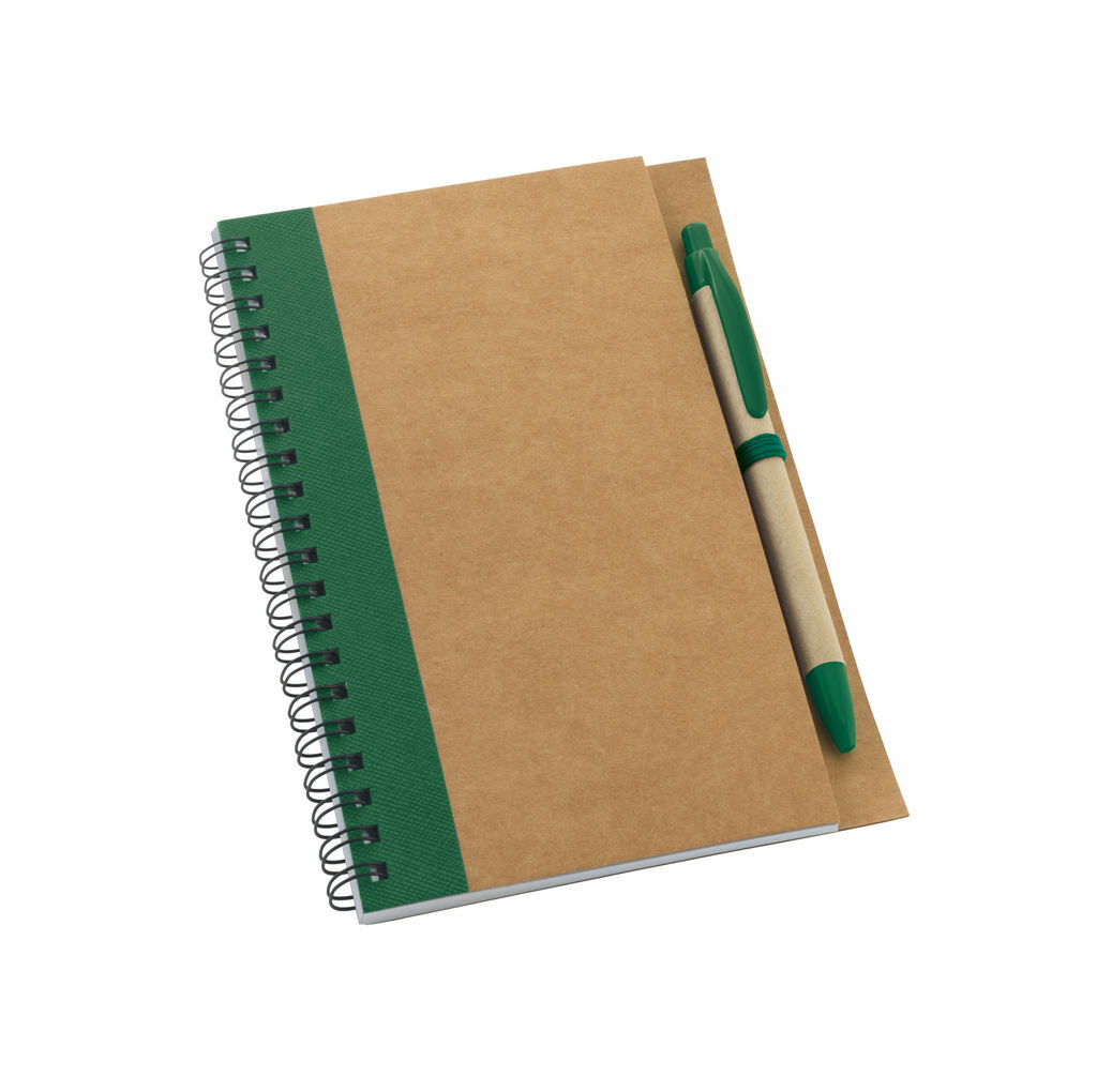 Блокнот зеленый - 93715-109- Фото №1