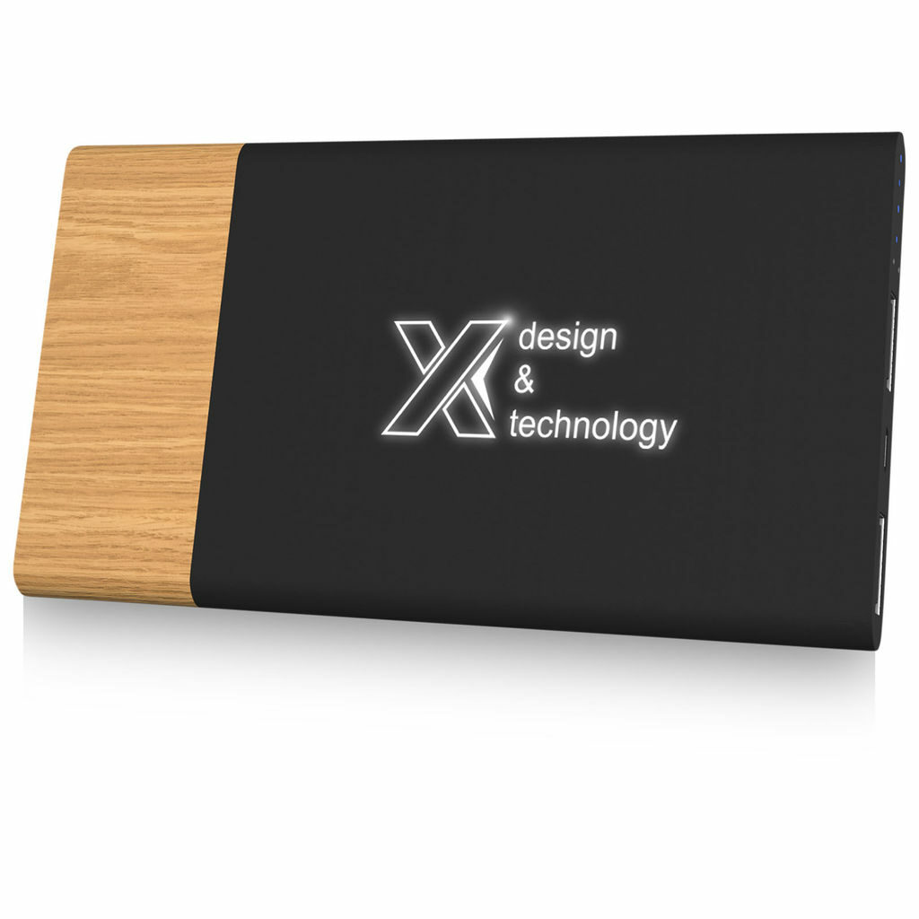Зарядное устройство портативное SCX.design P20 дерево, сплошной черный - 1PX01936- Фото №1
