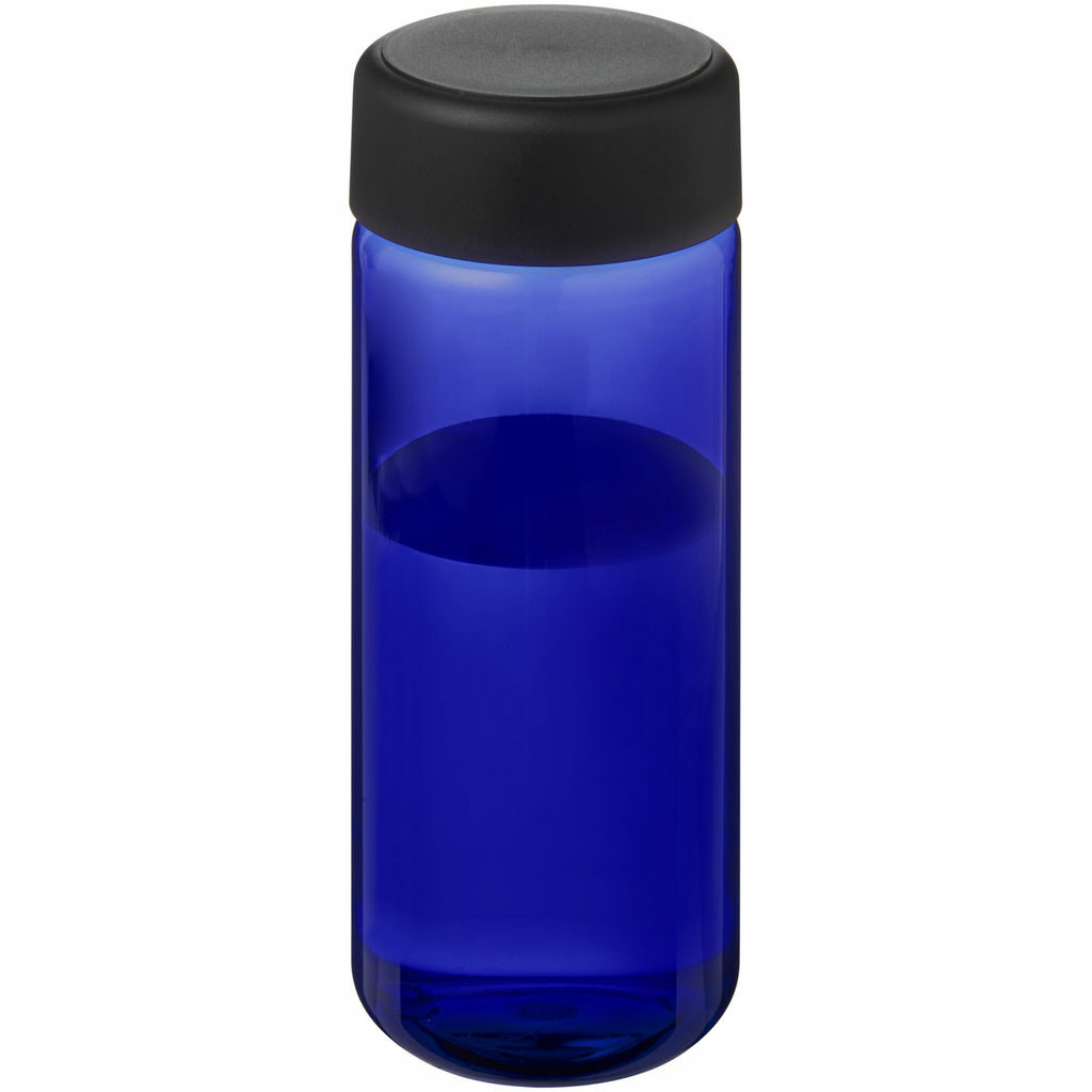 Бутылка спортивная H2O Active Base Tritan cиний, сплошной черный - 21044706- Фото №1