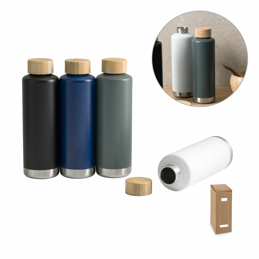 NORRE BOTTLE. Бутылка из нержавеющей стали темно-синий - 94662-134- Фото №3