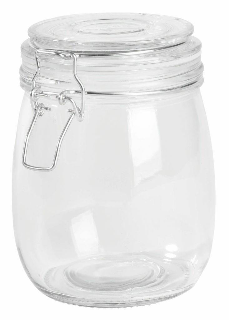 Стеклянная банка для хранения продуктов CLICKY, объем ок. 750 ml прозрачный - 56-0306047- Фото №1
