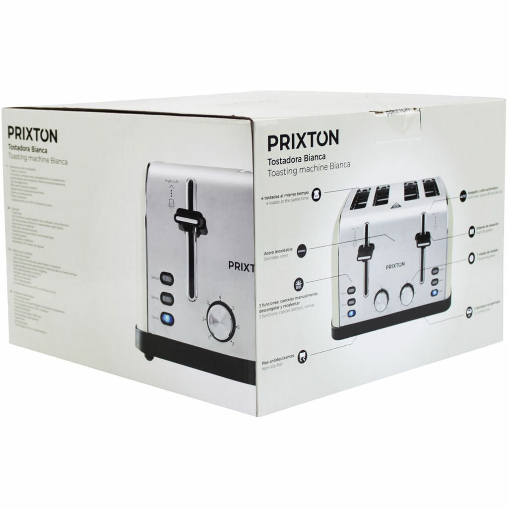 Тостер Prixton Bianca білий - 1PA14701- Фото №2 Тостер Prixton Bianca білий - 1PA14701- Фото №2