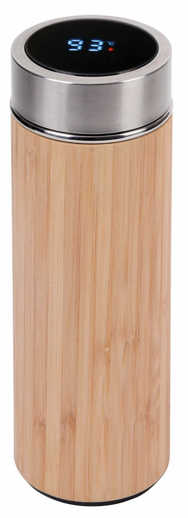 Термокружка BAMBOO TEMP коричневий, срібний - 56-0304573- Фото №2