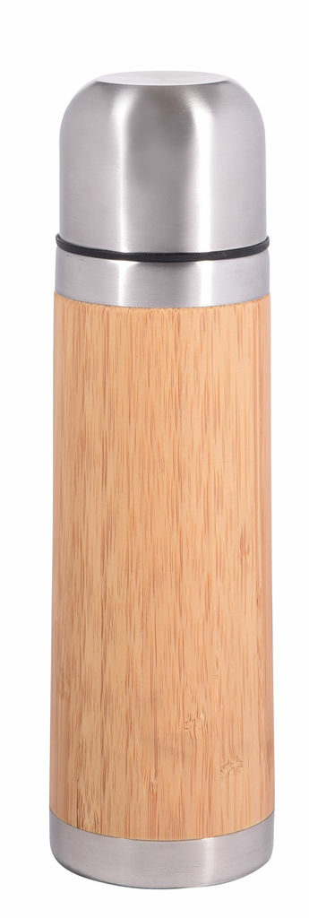 Термокружка BAMBOO SPACE коричневий, срібний - 56-0304575- Фото №2