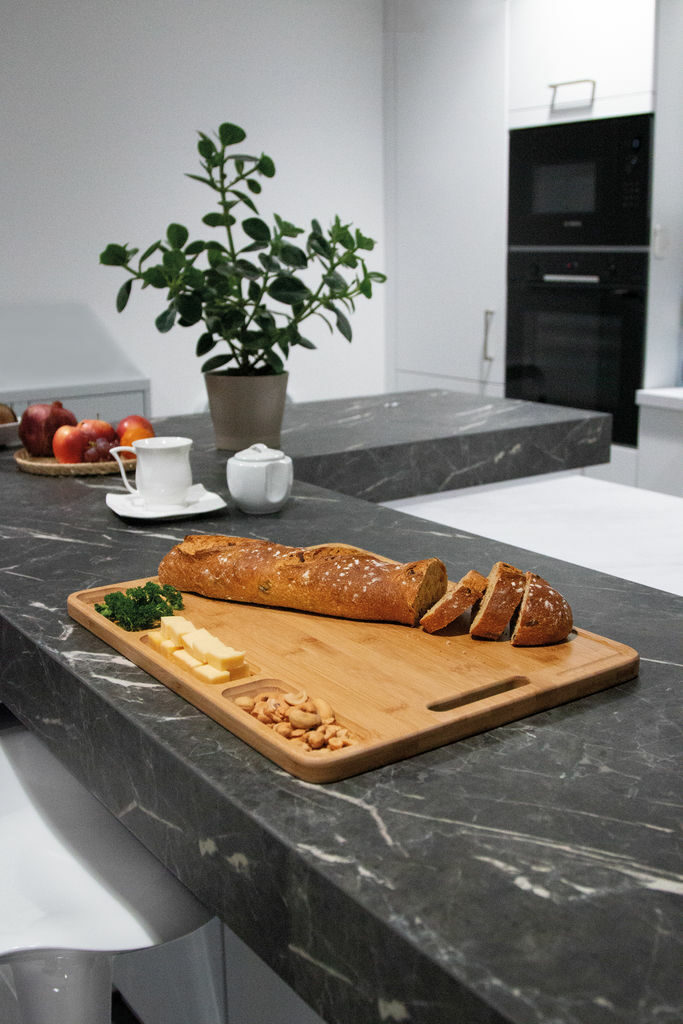 Велика обробна дошка BAMBOO SERVING коричневий - 58-8030459- Фото №6