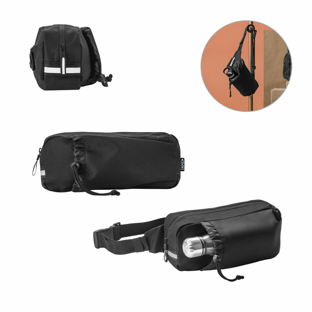 DELFOS POUCH Сумка на пояс из rPET черный - 92091-103- Фото №9