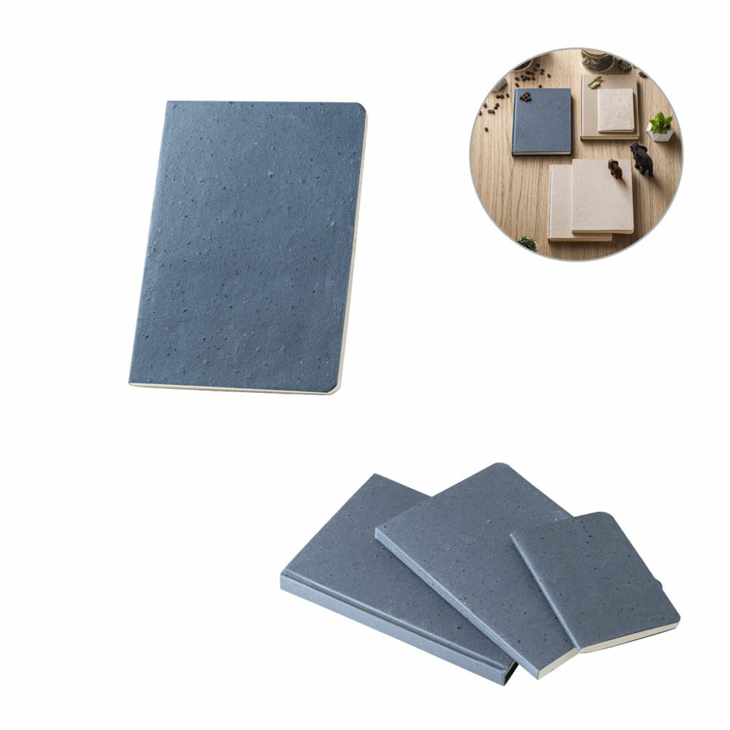 COFFEEPAD SEMI-RIGID. Блокнот A5 синій - 93289-104- Фото №4