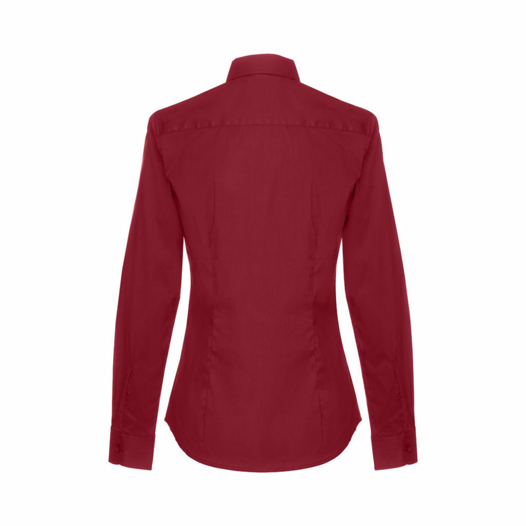 THC PARIS WOMEN. Жіноча сорочка popeline бордовий  розмір S - 30152-115-S- Фото №2