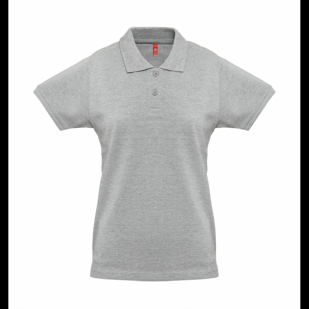 THC MONACO WOMEN. Жіноча сорочка-поло матовий світло-сірий  розмір L - 30262-183-L- Фото №1