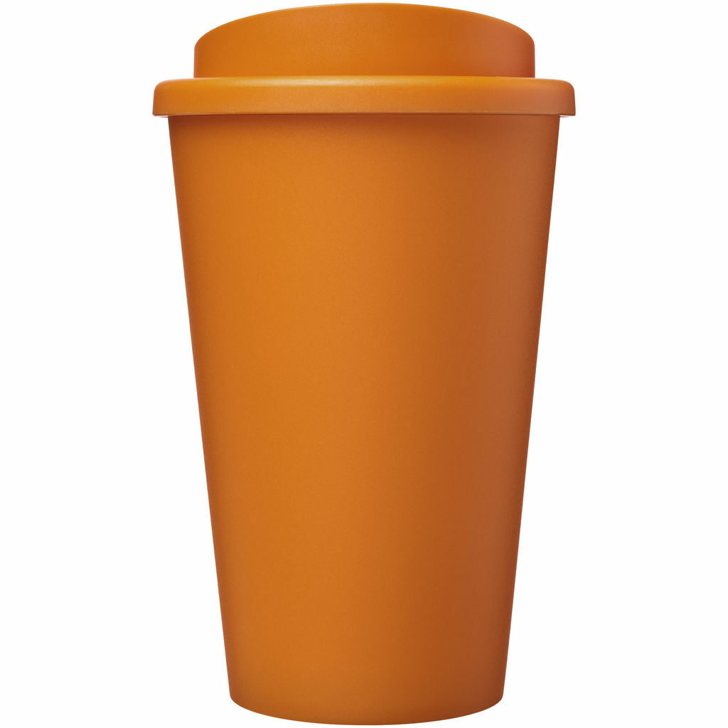 Термокружка из переработанного пластика Americano Eco емкостью 350 мл оранжевый - 21042231- Фото №2
