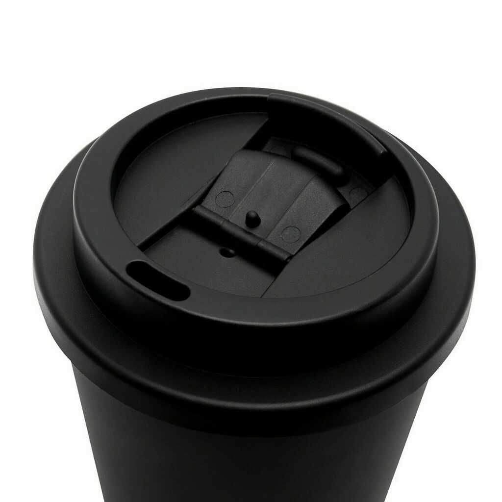 Чашка с двойными стенками RE-USE черный - 56-0304620- Фото №5