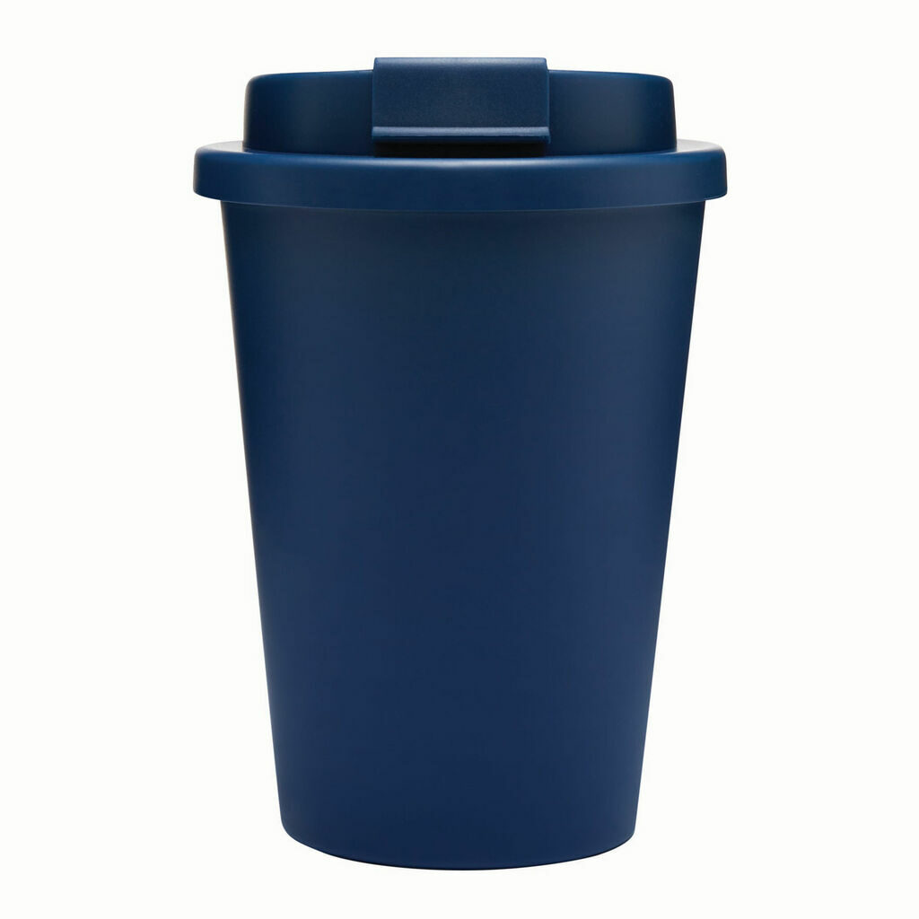 Чашка з подвійними стінками RE-USE темно-синій - 56-0304622- Фото №2