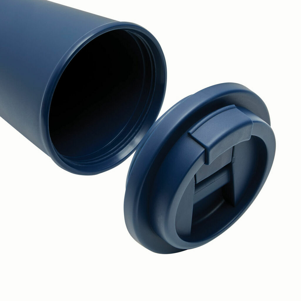 Чашка з подвійними стінками RE-USE темно-синій - 56-0304622- Фото №6