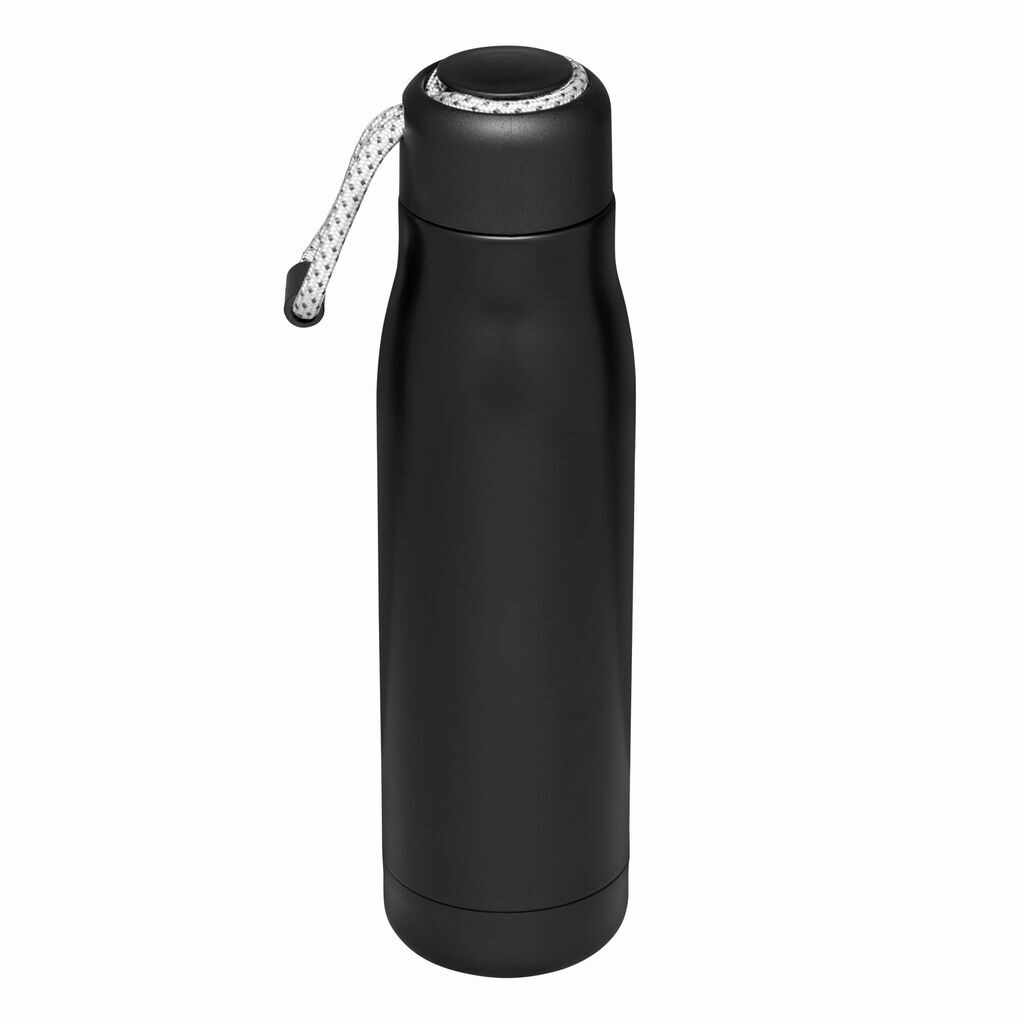 Ізольована пляшка для пиття ROBUSTA чорний - 56-0304630- Фото №1