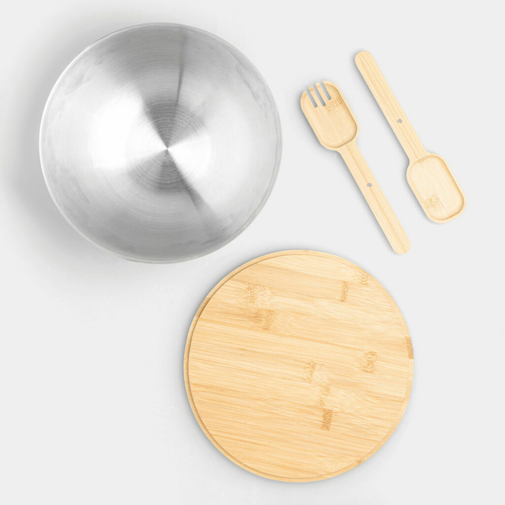 Салатница EAT HEALTHY коричневый, серебряный - 56-0306049- Фото №4 Салатница EAT HEALTHY коричневый, серебряный - 56-0306049- Фото №4