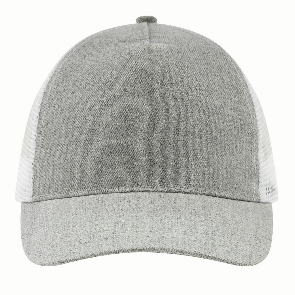 Бейсболка із 5 панелями CASUAL FIT сірий, білий - 56-0701812- Фото №3