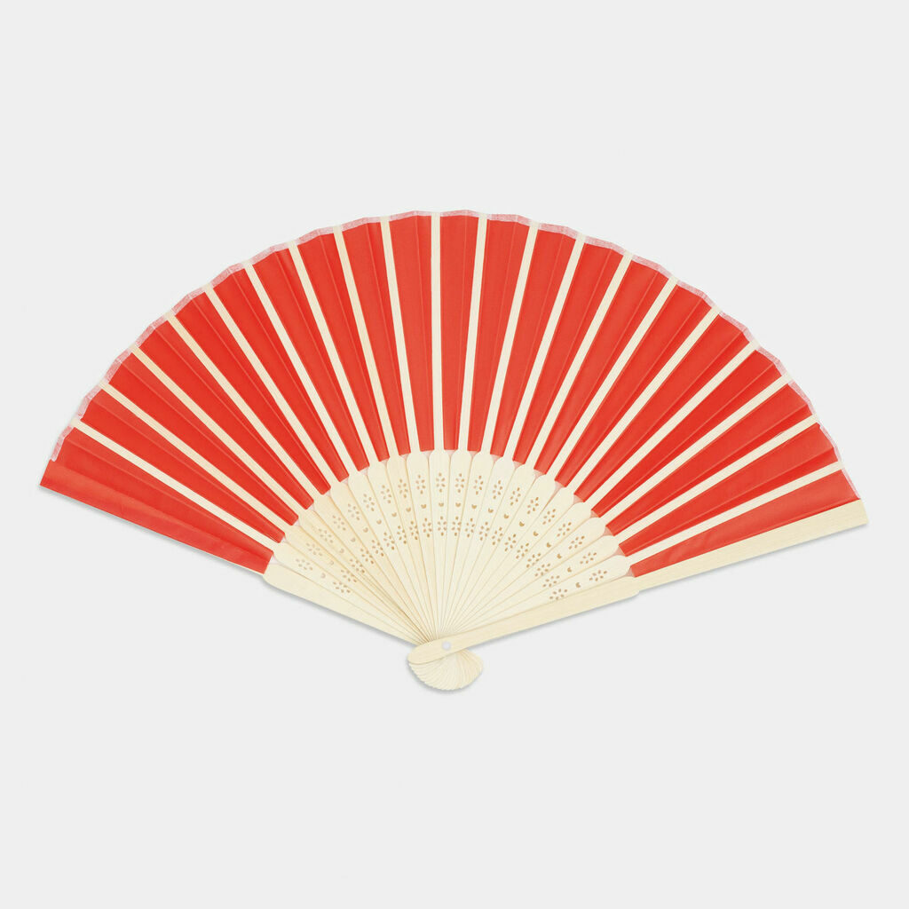 Веер BAMBOO COOL красный - 56-0906034- Фото №4