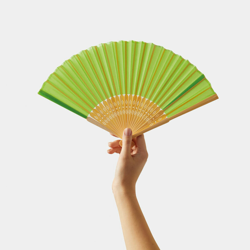 Веер BAMBOO COOL зеленый - 56-0906035- Фото №6