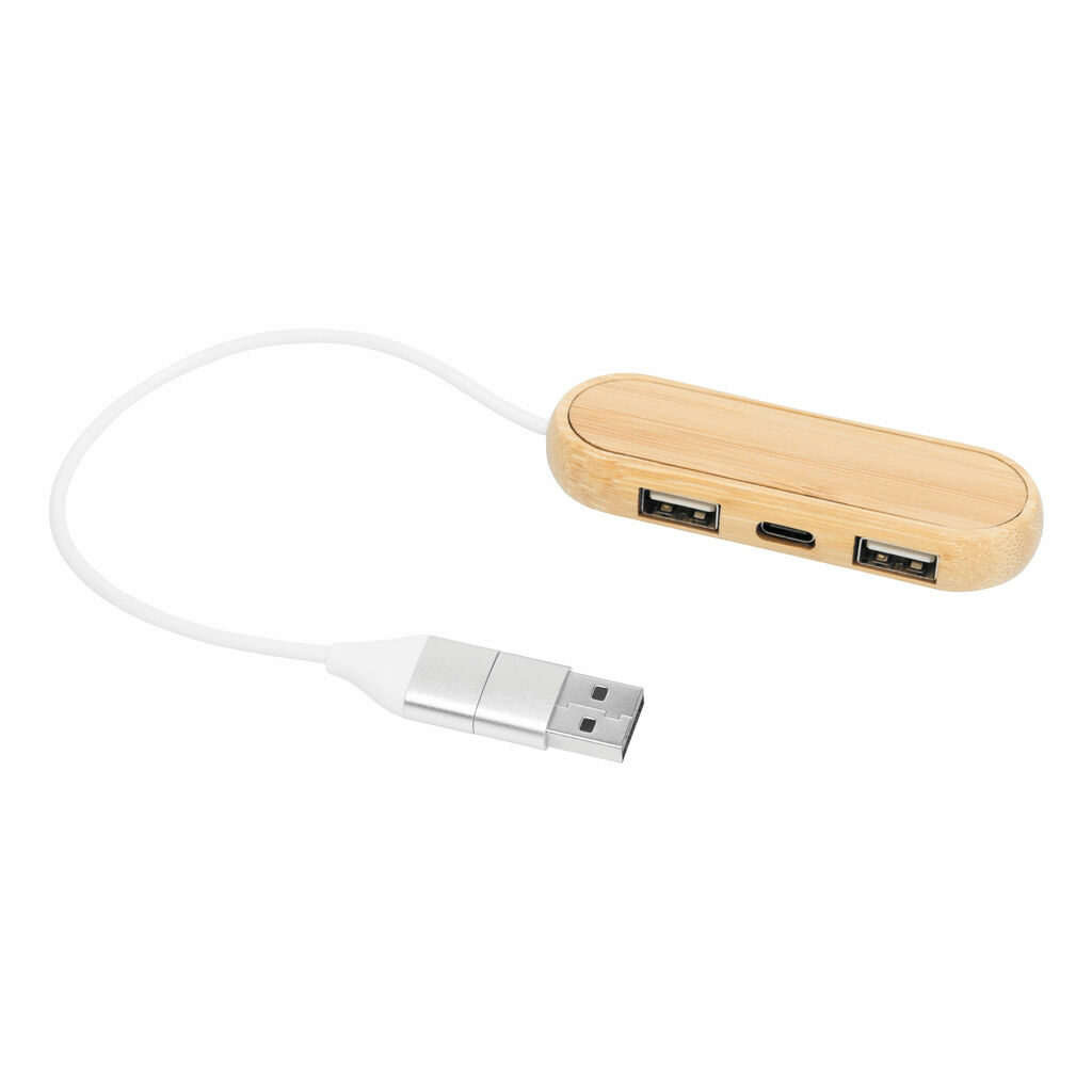 USB - хаб MULTIPLIER коричневий - 56-1107376- Фото №1