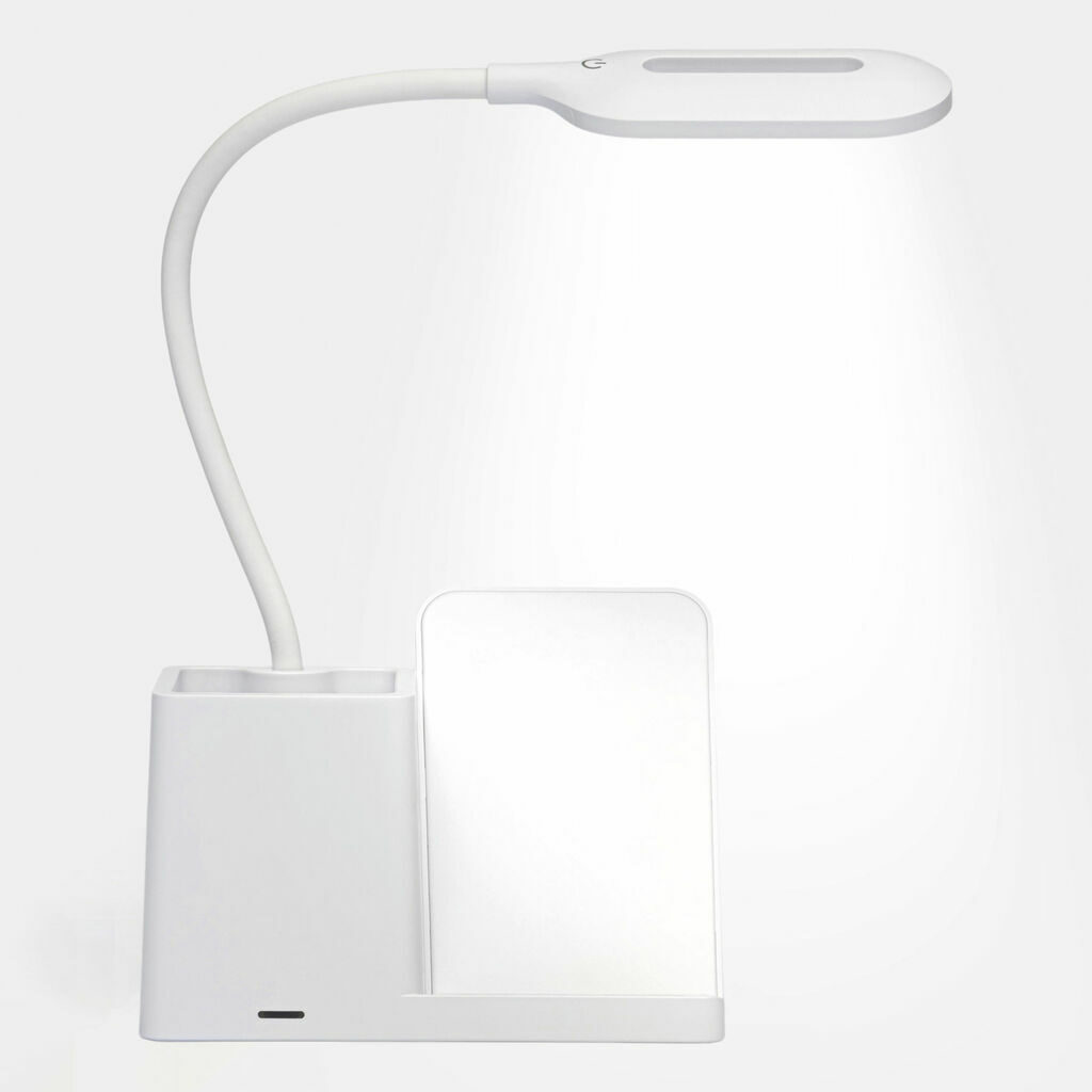 Настільна лампа із зарядною станцією LIGHT & CHARGE білий - 56-1107379- Фото №3 Настільна лампа із зарядною станцією LIGHT & CHARGE білий - 56-1107379- Фото №3
