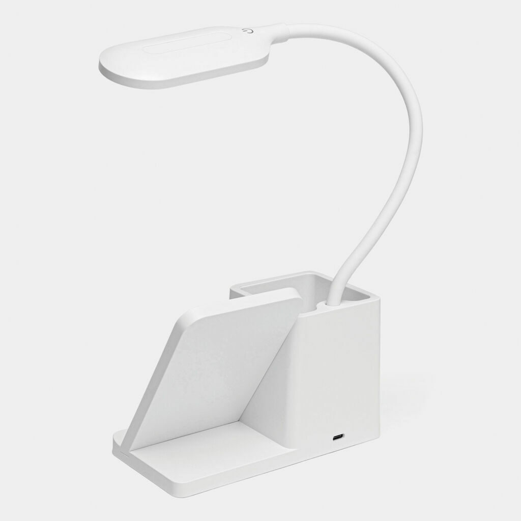 Настільна лампа із зарядною станцією LIGHT & CHARGE білий - 56-1107379- Фото №4 Настільна лампа із зарядною станцією LIGHT & CHARGE білий - 56-1107379- Фото №4