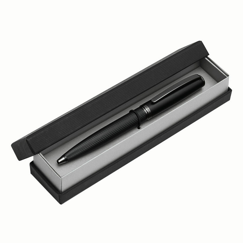 Металева кулькова ручка BLACK PEARL чорний - 58-8110004- Фото №1