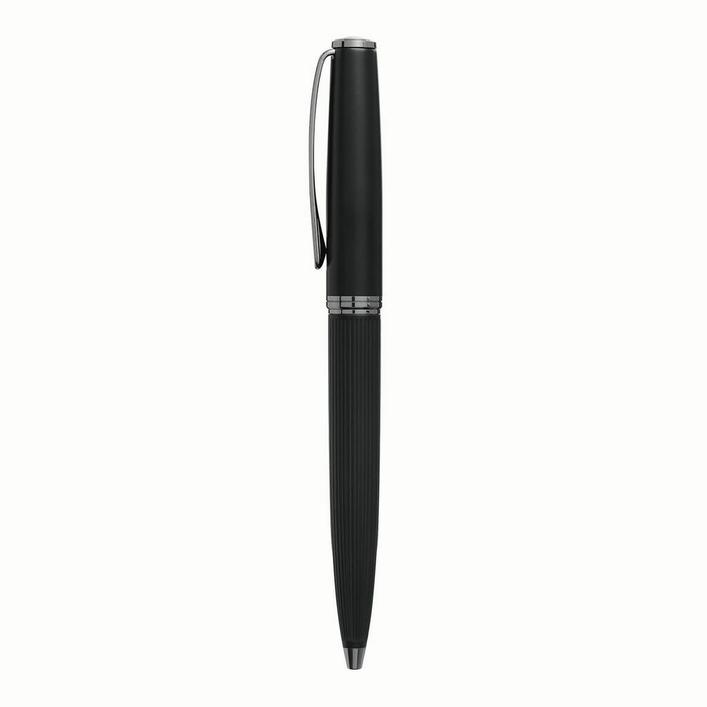 Металева кулькова ручка BLACK PEARL чорний - 58-8110004- Фото №3