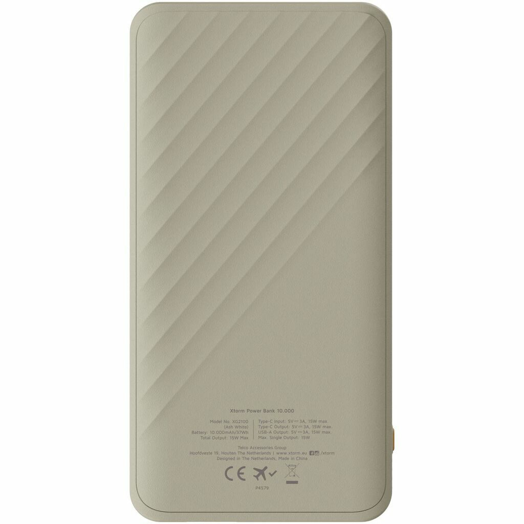 Xtorm XG210 Go2 портативний зарядний пристрій із швидкою зарядкою, 15 Вт, 10 000 мАг пісочний - 12441191- Фото №3