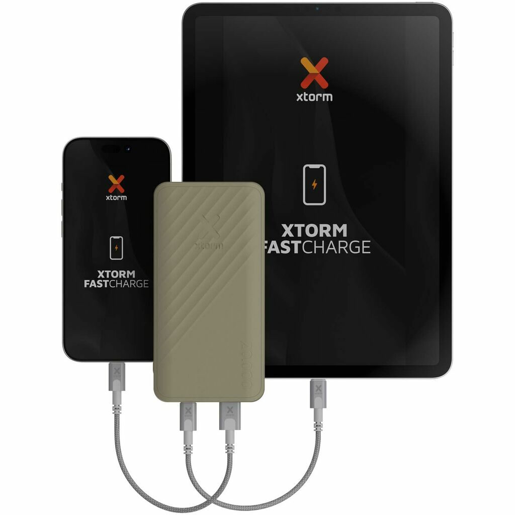Xtorm XG220 Go2 портативное зарядное устройство с быстрой зарядкой, 15 Вт, 20 000 мАч песочный - 12441206- Фото №6