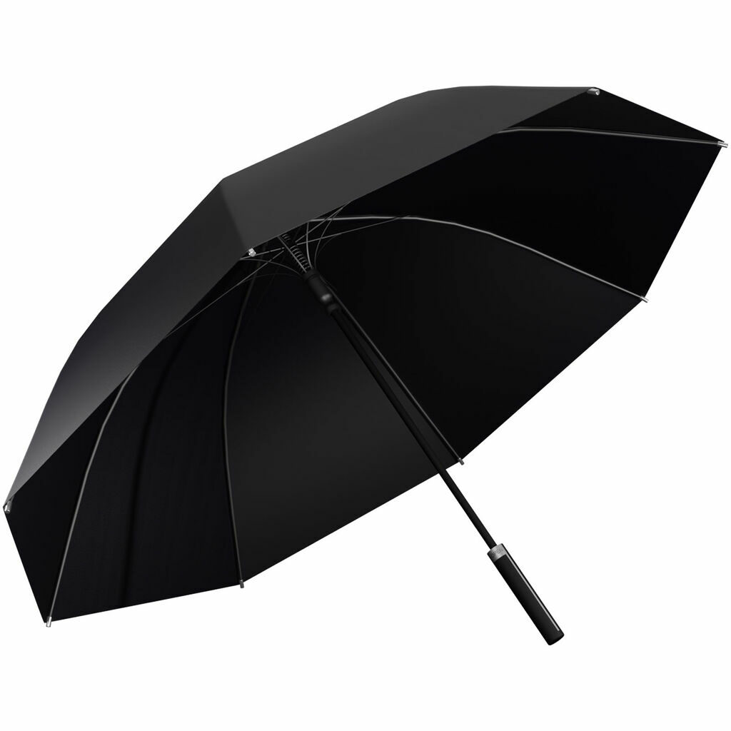 Зонт для гольфа SCX.design R02 сплошной черный - 1PX13490- Фото №1