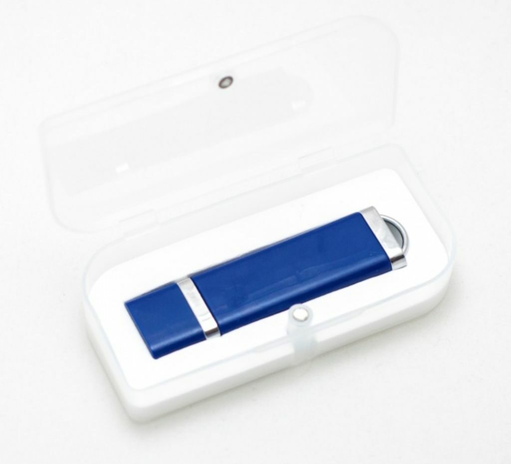 Флешка 4 Gb з пластику та металу, синя, з ковпачком - 170701-04-4- Фото №2 Флешка 4 Gb з пластику та металу, синя, з ковпачком - 170701-04-4- Фото №2