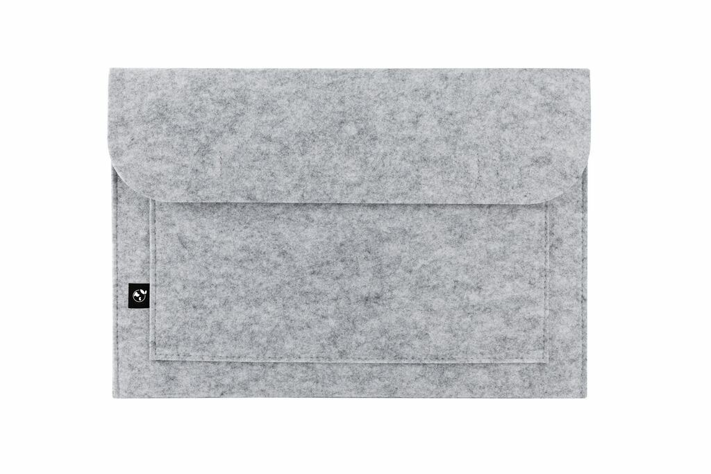 FELPY SLEEVE Сумка для ноутбука з переробленої повсті (100% rPET) світло-сірий - 92383-123- Фото №2