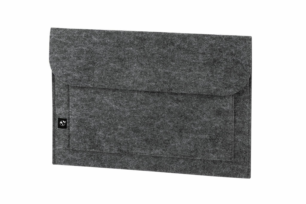 FELPY SLEEVE Сумка для ноутбука з переробленої повсті (100% rPET) темно-сірий - 92383-133- Фото №2