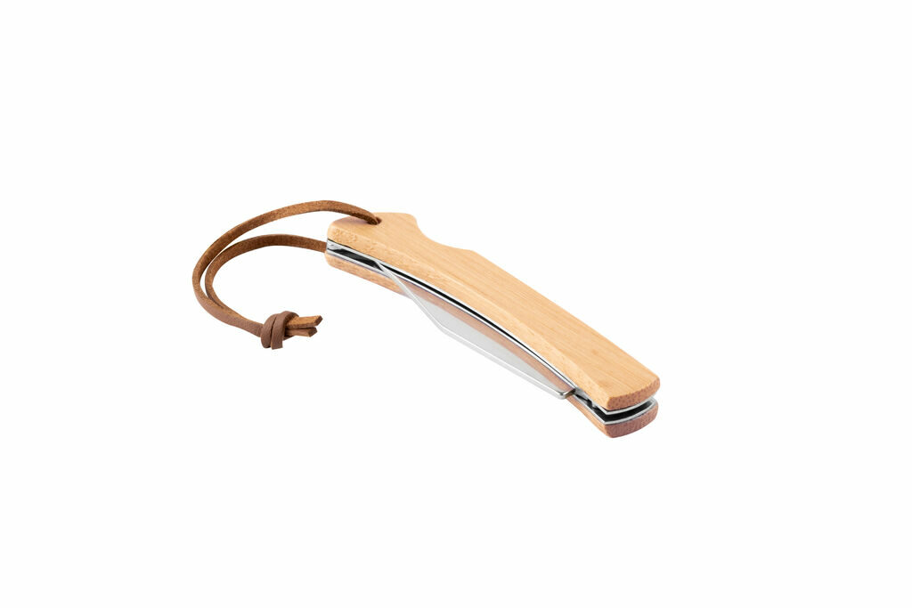 RANGER Нож с лезвием из нержавеющей стали и бамбуковой ручкой натуральный - 94367-160- Фото №6